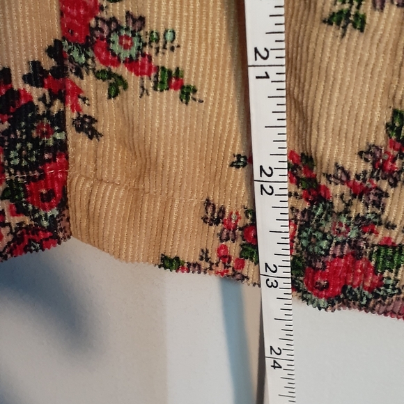 April Cornell Floral Cord Jean Jacket - Picture 5 of 6